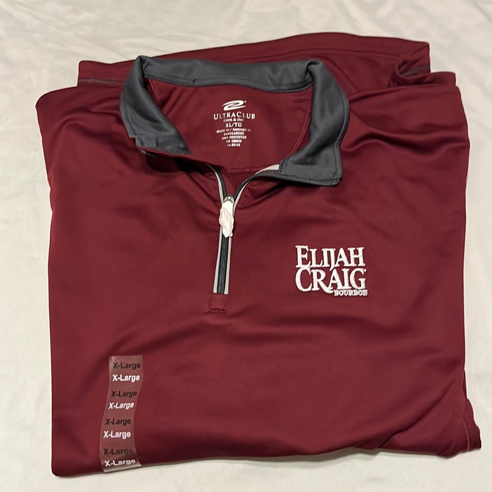 Elijah Craig Quarter Zip Pullover (Maroon)